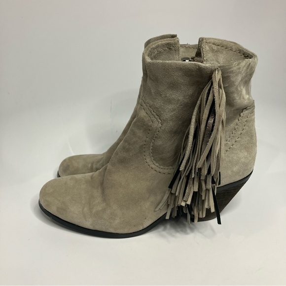 Sam Edelman Louie suede fringe boots size 8.5 - Picture 3 of 10